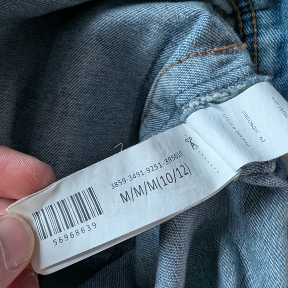 Denim Jean Jacket Youth Kids 10/12 Blue Urban Heritage - Picture 5 of 6